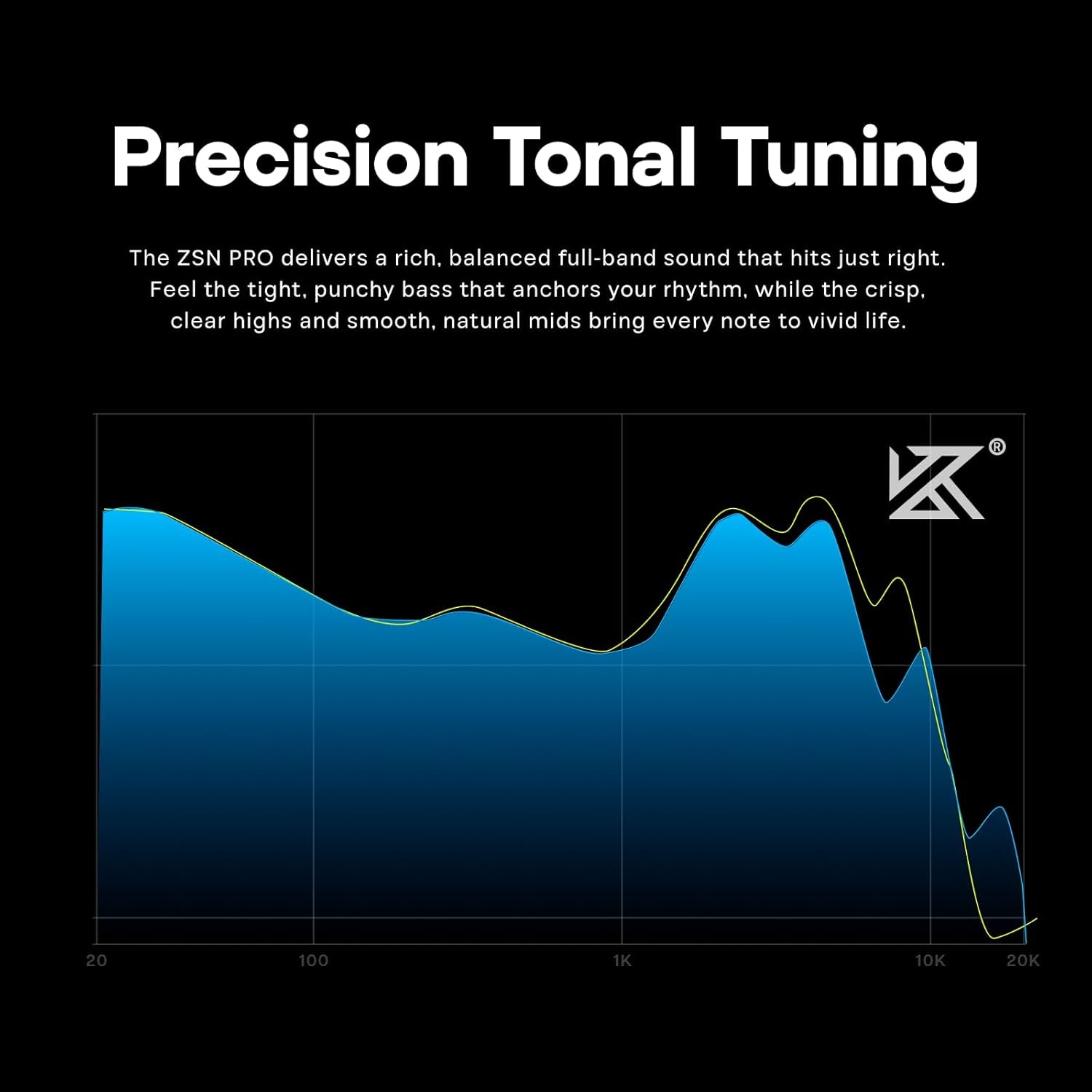 KZ ZSN Pro Dual Driver 1BA+1DD Hybrid Metal Hifi In-Ear Monitor | with Zin Alloy Panel, Balanced Pop Tuning, Detachable Recessed 2Pin Cable for Gamers Audiophiles, without Mic, Black